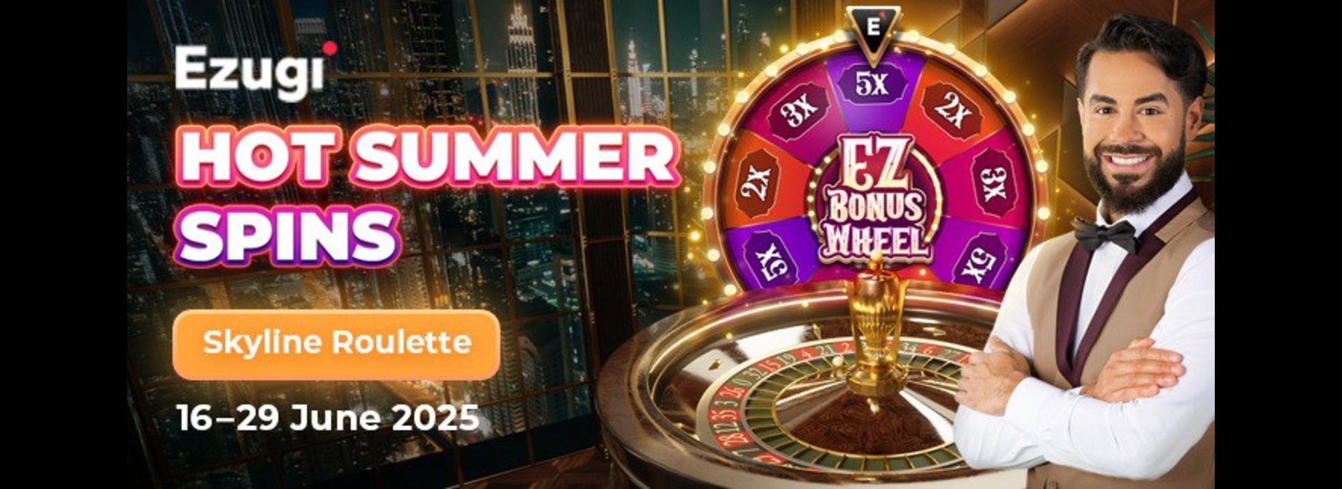 Ezugi Hot Summer Spins with EZ Bonus Wheel
